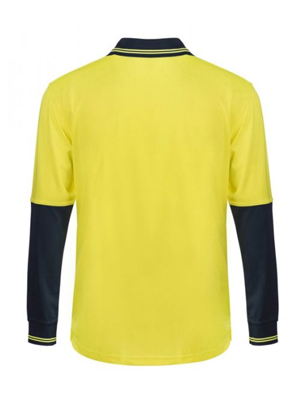 WorkCraft Hi Vis Two Tone Polo Shirt LS w/Pocket WSP402