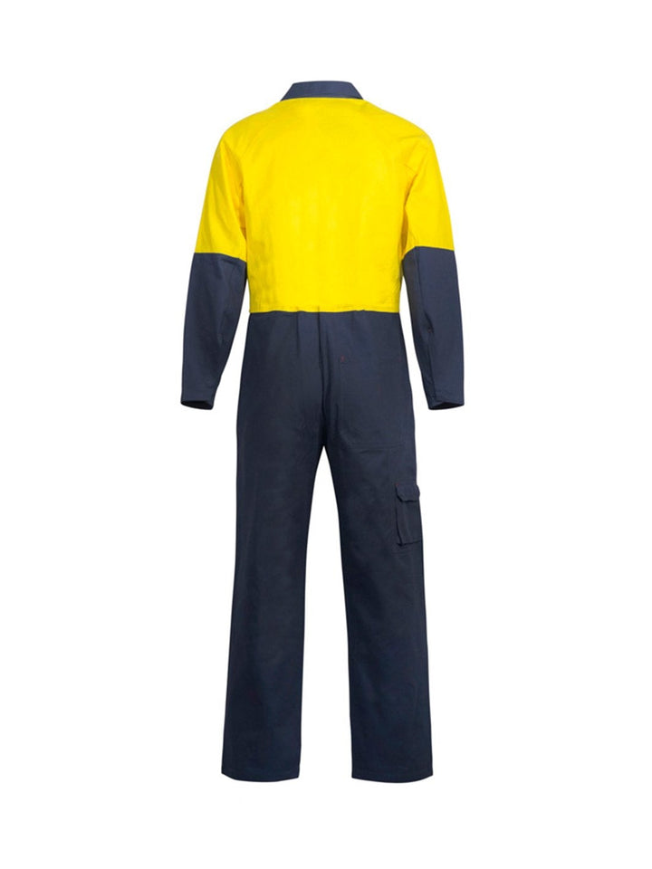 WorkCraft Hi Vis Two Tone Poly/Cotton Coveralls WC3059