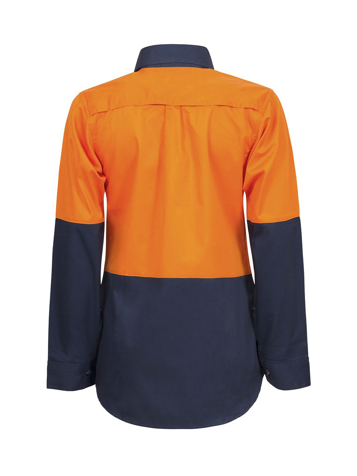 WORKCRAFT LADIES HI VIS 2 TONE SHIRT WSL502